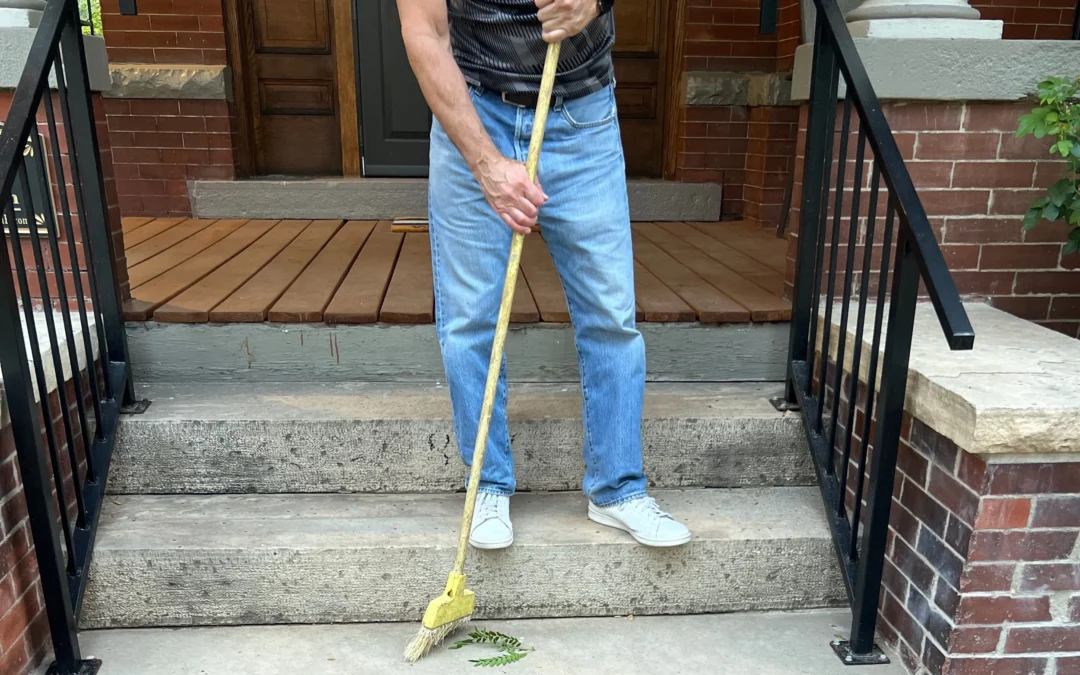 landlord sweeping